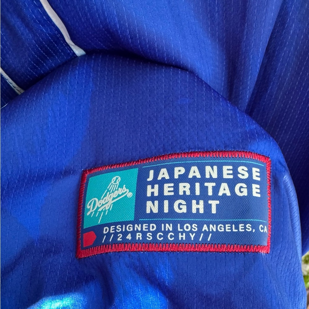 Rare Dodgers Japanese Heritage Night Jersey XL – Koi Fish Sleeve Art - Picture 8 of 10